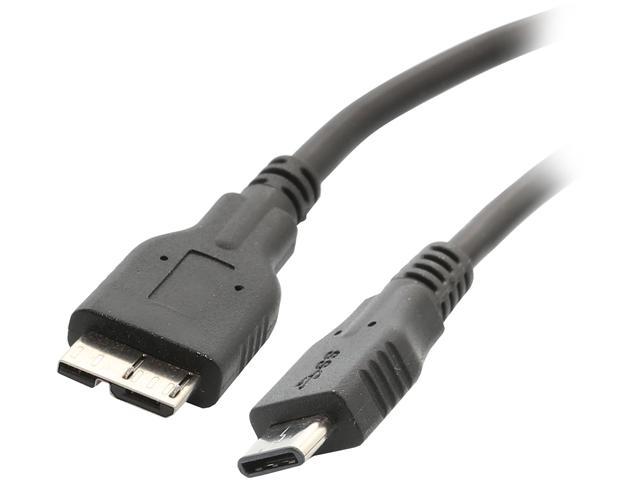 SYBA SY-CAB20169 Black USB 3.1 Type C to MicroUSB 3.0
