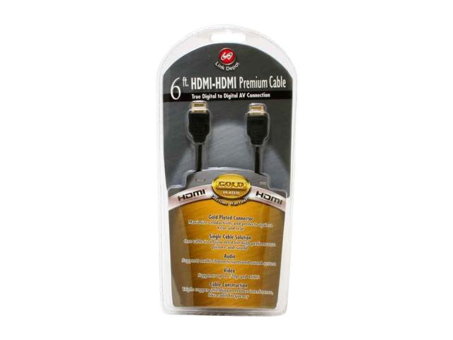 Link Depot LD-HDMI6HDMI 6 ft. Black HDMI TO HDMI A/V Cable