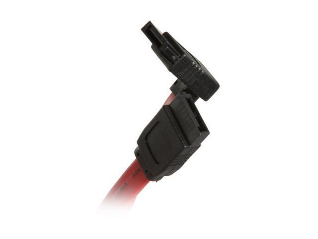 STRAIGHT METAL CLIP END 10 LOT SATA Serial ATA Cable 19/" Red