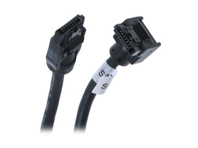 Link Depot LD-SATA3L-1M 3.28 ft. (1m) SATA III Round Cable with Left Angle