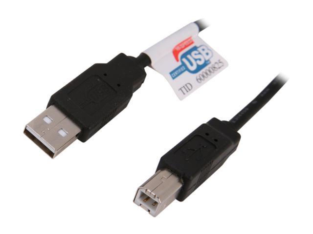 Link Depot USB-6-AB-BK Black USB 2.0 Cable