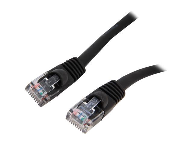 Link Depot C5M-100-BKB 100 ft Cat 5E Black Network Ethernet Cable