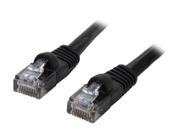 Link Depot C5M-1-BKB 1 ft. Cat 5E Black Network Ethernet Cable