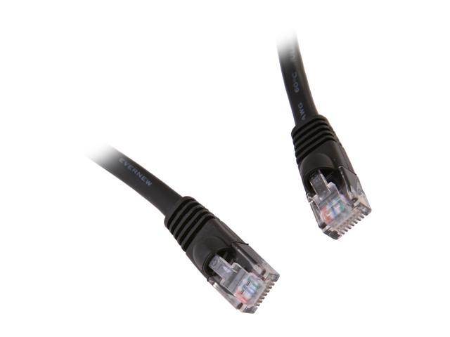 Link Depot C5M-3-BKB 3 ft. Cat 5E Black Network Ethernet Cable