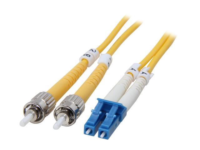 Link Depot FOS9-LCST-10 32.81ft. (10m) Single Mode Duplex Fiber Patch Cable LC - ST Male to Male
