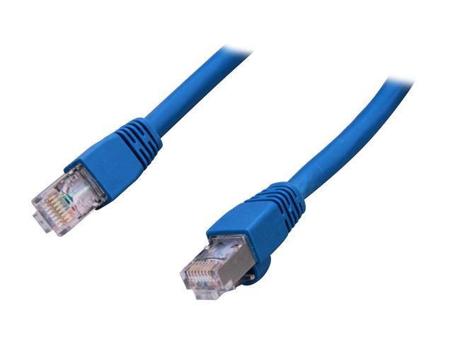 Link Depot CA6S-10-BUB 10 ft. Cat 6A Blue Shielded STP Style Molded Network Ethernet Cables