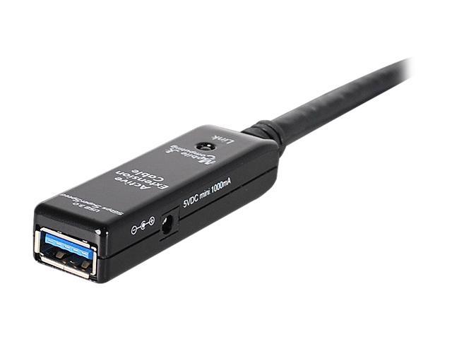 SIIG JU-CB0511-S1 Black USB 3.0 Active Repeater Cable