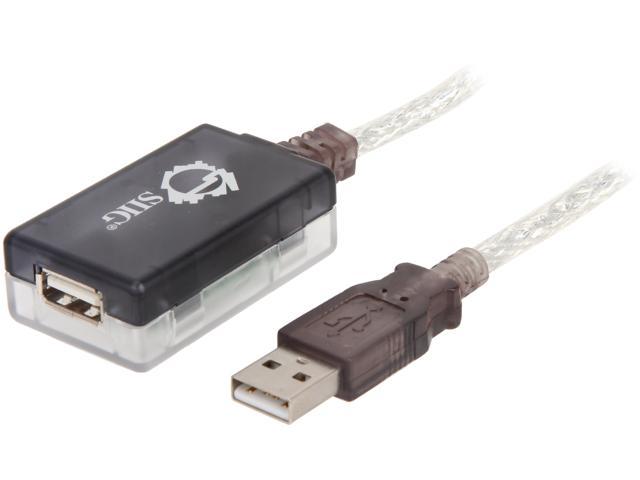 SIIG JU-CB0A11-S1 Silver / Gray USB 2.0 Active Repeater Cable