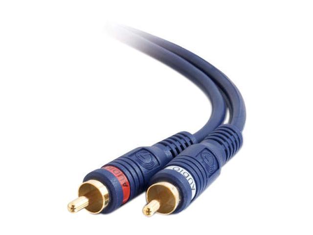 C2G 29100 Velocity RCA Stereo Audio Cable, Blue (25 Feet, 7.62 Meters)