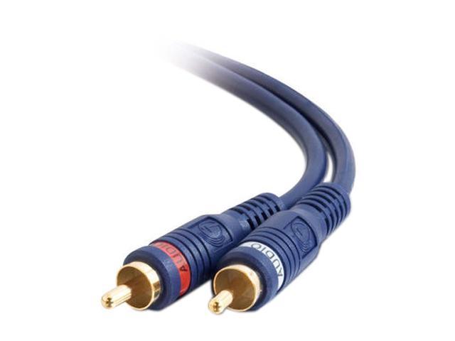 C2G 29101 Velocity RCA Stereo Audio Cable, Blue (50 Feet, 15.24 Meters)