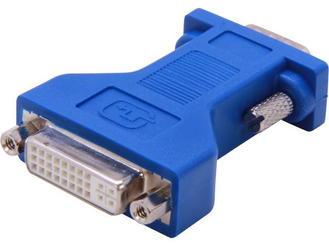 C2G 26957 DVI Female to VGA (HD15) Male Video Adapter, Blue
