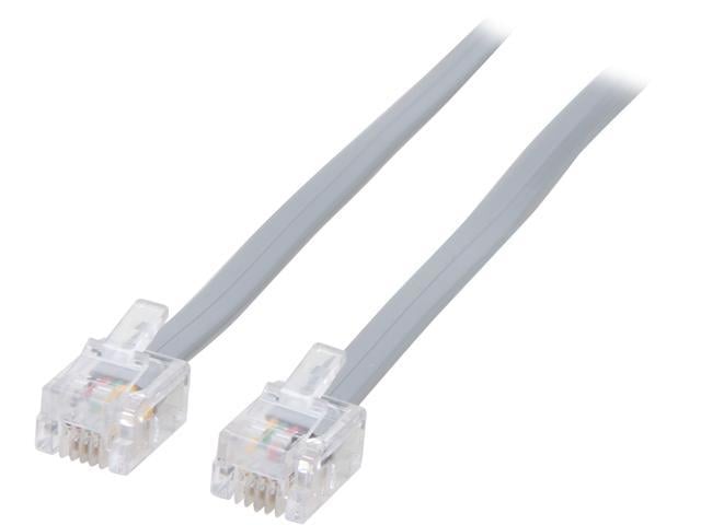 Cables To Go 09594 75ft Rj11 Modular Telephone Cable 
