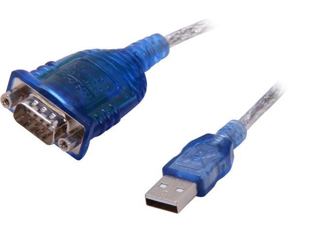 C2G 26886 USB to DB9 Serial RS232 Adapter Cable, Blue (1.5 Feet, 0.45 Meters)