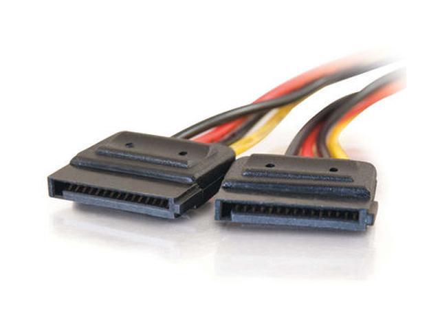 C2G 10155 6 in. Serial ATA Dual Power Splitter Cable Male to Female
