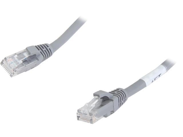 C2G 27130 Cat6 Cable - Snagless Unshielded Ethernet Network Patch Cable, Gray (1 Foot, 0.30 Meters)