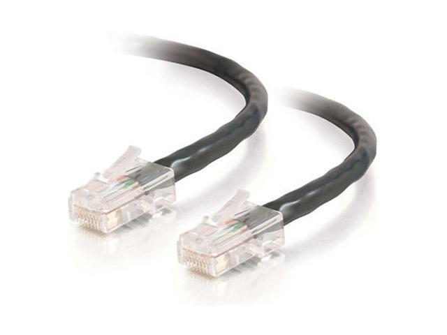C2G 22707 Cat5e Cable - Non-Booted Unshielded Ethernet Network Patch Cable, Black (25 Feet, 7.62 Meters)