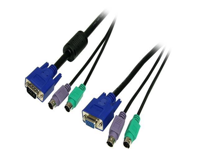 StarTech.com 6 ft. PS/2-Style 3-in-1 KVM Switch Cable SVPS23N1_6