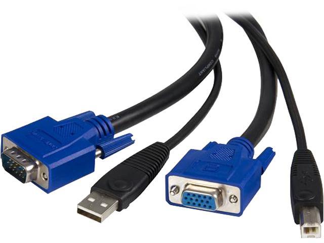 StarTech.com 10 ft. USB+VGA 2-in-1 KVM Switch Cable SVUSB2N1_10