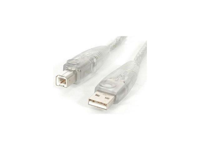 StarTech.com USB2HAB6T Transparent Transparent USB 2.0 Cable - A to B