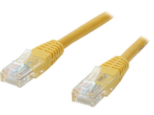 StarTech.com M45PATCH6YL 6 ft. Cat 5E Yellow 350 MHz Molded UTP Patch Cable