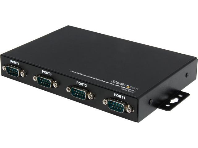 StarTech.com ICUSB2324X USB to Serial Adapter Hub - 4 Port - Wall Mount ...