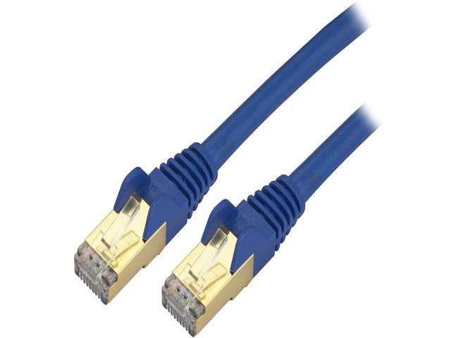 StarTech.com C6ASPAT1BL 1 ft. Cat 6 Blue Shielded Network Cable
