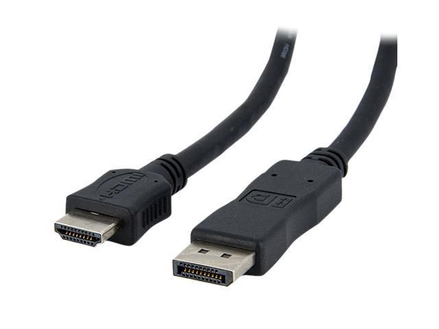 StarTech.com DP2HDMIMM6 6 ft. DisplayPort to HDMI Video Converter Cable ...