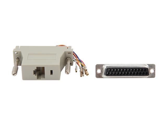 DB25 Female to RJ11 Modular Adapter SF Cable 4 Wire 