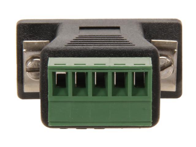 StarTech.com DB92422 RS422 RS485 Serial DB9 To Terminal Block Adapter ...