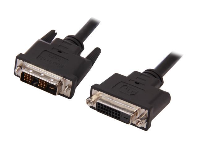 StarTech.com DVIDSMF10 Black DVI to DVI Male to Female DVI-D Single Link Monitor Extension Cable - M/F