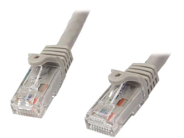 StarTech.com N6PATCH10GR 10 ft. Cat 6 Gray Snagless UTP Patch Cable - ETL Verified