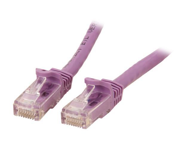 StarTech.com N6PATCH7PL 7 ft. Cat 6 Purple Snagless Cat6 UTP Patch Cable - ETL Verified
