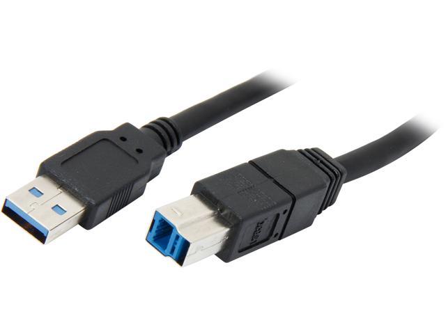 StarTech.com USB3SAB3BK Black Black SuperSpeed USB 3.0 Cable A to B - M/M