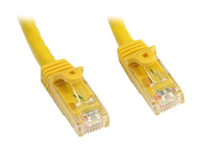 StarTech.com N6PATCH75YL 75 ft. Cat 6 Yellow Snagless UTP Patch Cable - ETL Verified