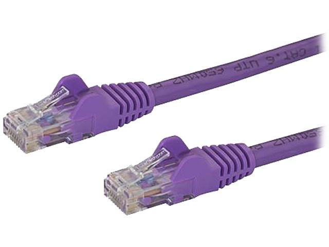 StarTech.com N6PATCH3PL 3 ft. Cat 6 Purple Snagless UTP Patch Cable