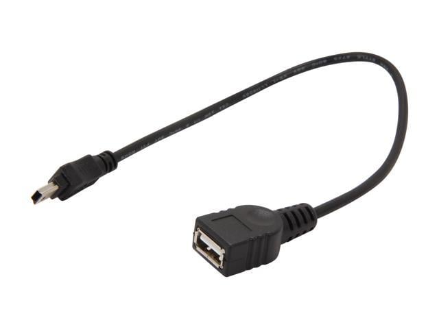 StarTech.com USBMUSBFM1 Mini USB 2.0 Cable - USB A to Mini B F/M ...