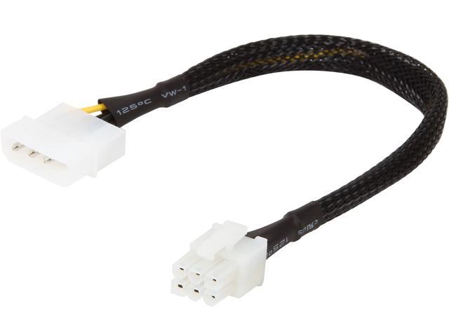 APEVIA CVTPCI46 8 in. 1x 4PIN TO 1x PCI EXPRESS Cable