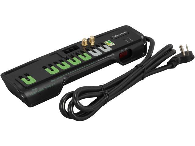 CyberPower CSHT706TCG 6 Feet, 7 Outlets, 2250 Joules Surge Suppressor