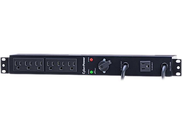 CyberPower MBP15A6 1U 120V 15A (Derated to 12A) 6 Feet Utility Cord Hot-Swappable Power Distribution Unit