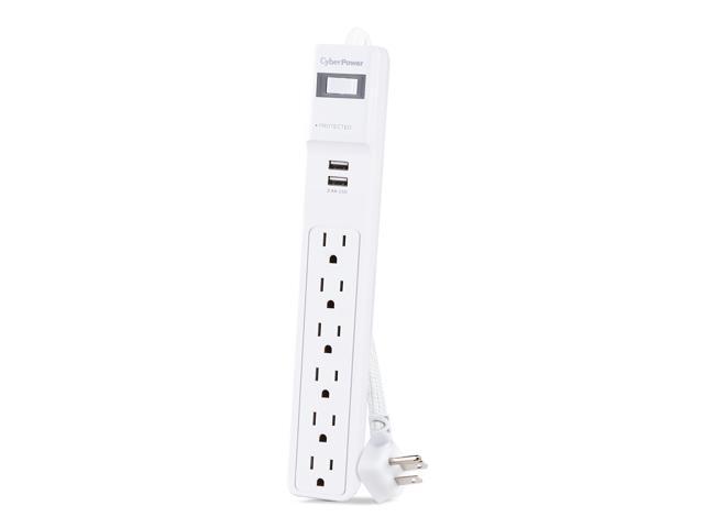 CyberPower Home Office Series Surge Protector - AC 125V - White ...