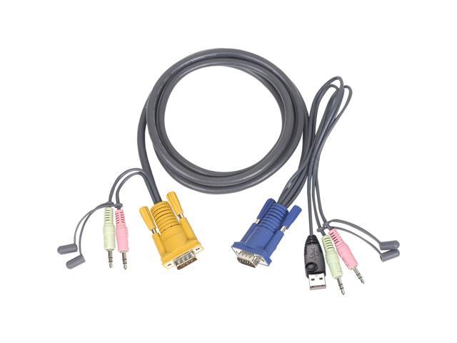 IOGEAR USB KVM Cable for GCS1758/1732/1734, 3 FT Model#: G2L5301U