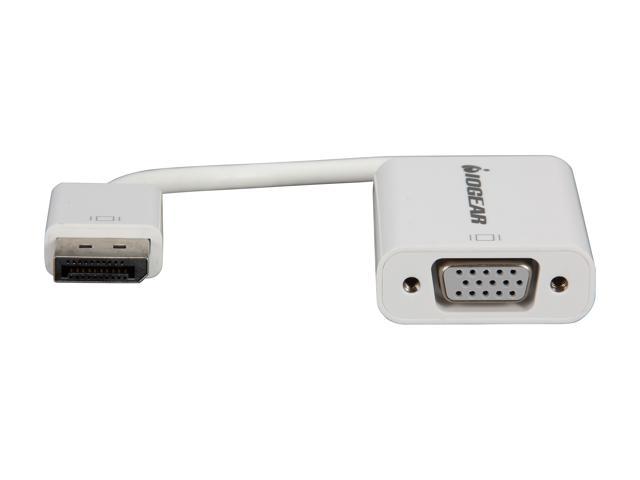 GDPVGAW6 White IOGEAR DisplayPort to VGA Adapter Cable 