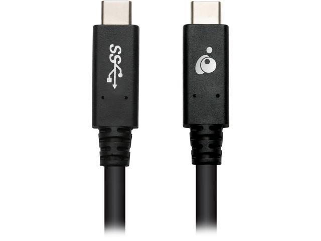 IOGEAR G2LU3CCM12E Black USB-C to USB-C 5 Gbps 6.6 ft. (2m) Cable