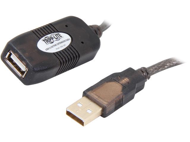 Tripp Lite USB 2.0 Hi-Speed Active Extension Repeater Cable (M/F), USB Type-A, 20M (65-ft.) (U026-20M)