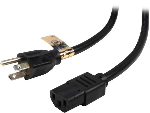 Tripp Lite Model P007-012 12 ft. Heavy-Duty Computer Power Cord, 14AWG 15A (NEMA 5-15P to IEC-320-C13)