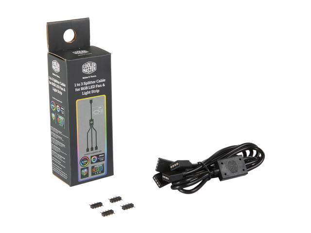 Gangster spole grave Cooler Master 1-to-3 RGB Splitter Cable for LED Strips, RGB Fans, 22.8"  length, 5 & 4-Pin Header, Daisy-chain support Internal Power Cables -  Newegg.com
