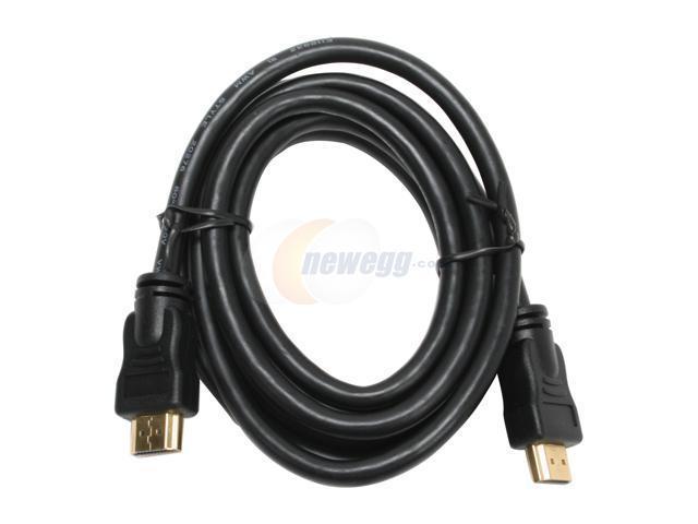 nMEDIAPC HDMI-18 3 ft. Black HDMI TO HDMI Cable