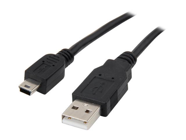BYTECC USB2-15MIN Black USB 2.0 Type A Male to Mini B Male Cable