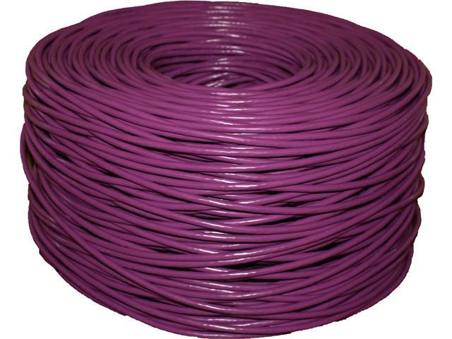 BYTECC C6E-1000P 1000 ft. Cat 6 Purple Bulk Cable - Newegg.com