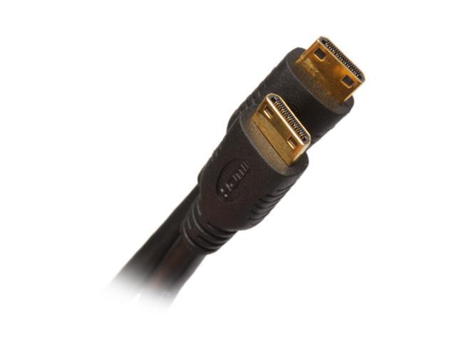 BYTECC MINIHM-6 6 ft. Black HDMI mini male to HDMI mini male High Speed HDMI mini Cable Male to Male Male to Male